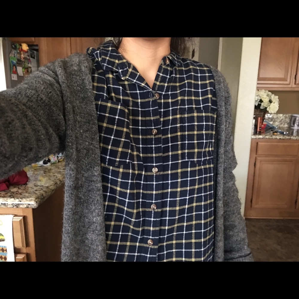 Urban outfitters BDG cropped flannel shirt
